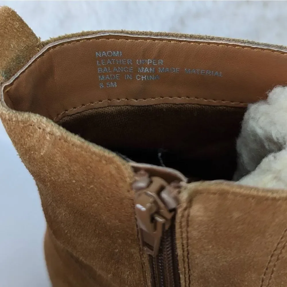 Crown & Ivy™ Women Naomi Hiker Boot High Laced Brown Size 8.5